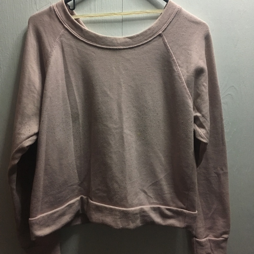 Light pink cropped sweater